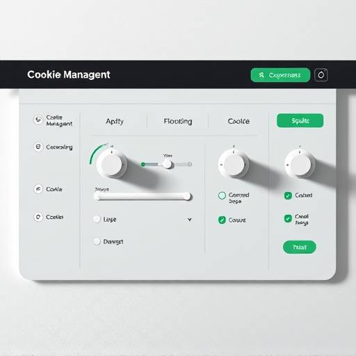 Interface d'un panneau de gestion des cookies avec des boutons d'activation/d&radic;&copy;sactivation.